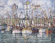 Paul Signac blessing of the tuna boats oil painting on canvas
